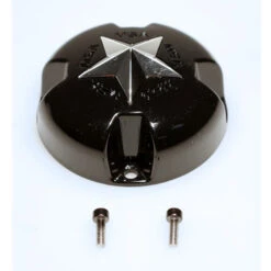 MotoSport Alloys Black Cap W/Silver Star