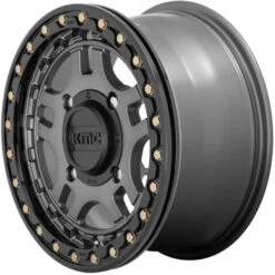 KS240 Recon Beadlock 15x7 4/137 Gun Metal - Gloss Black Ring +38 Wheel