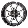 12x7 4/110 5+2 Frontline 556 Black & Machined Wheel -Automobile Store LD 12FL01M10 L
