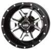 12x7 4/110 2+5 Frontline 556 Black & Machined Wheel -Automobile Store LD 12FL01M11 L