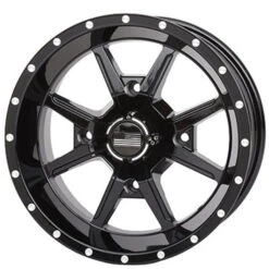 14x7 4/137 5+2 Frontline 556 Black Wheel