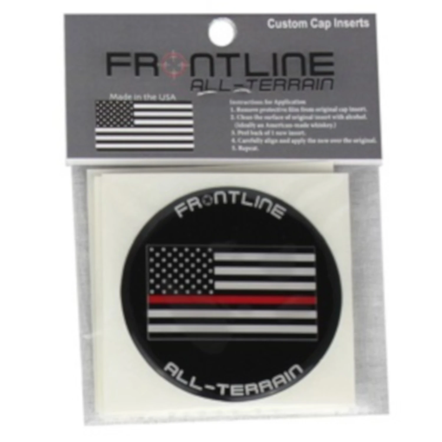 Frontline Cap Inserts Flag (Red) 3 Frontline Cap Inserts Flag (Red)