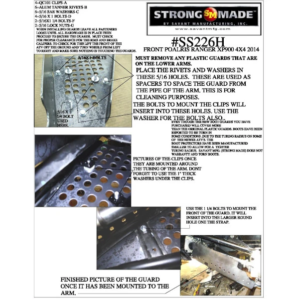 Ranger 900 Front Stick Stoppers 3 Ranger 900 Front Stick Stoppers