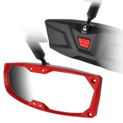 Seizmik Halo-R Rear View Mirror Bezel/Cap Kit - Red